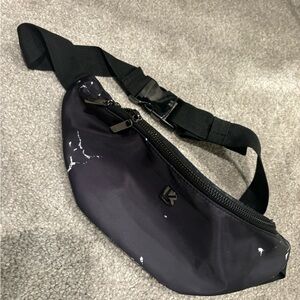 Buffbunny Black Marble Fanny Pack or Waist Bag